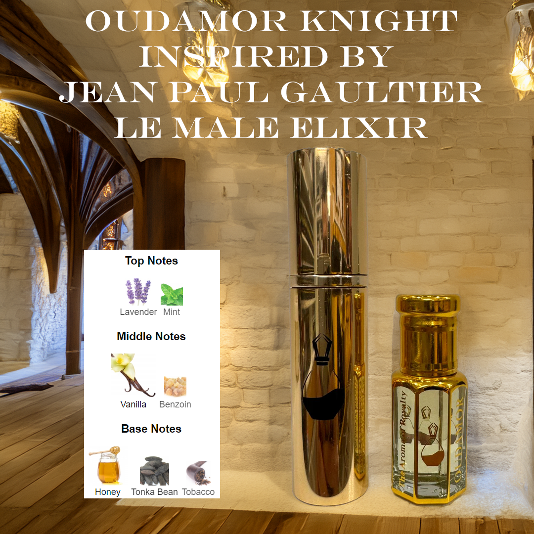 OUDAMOR Knight Inspired by Jean Paul Gaultier's Le Male Elixir